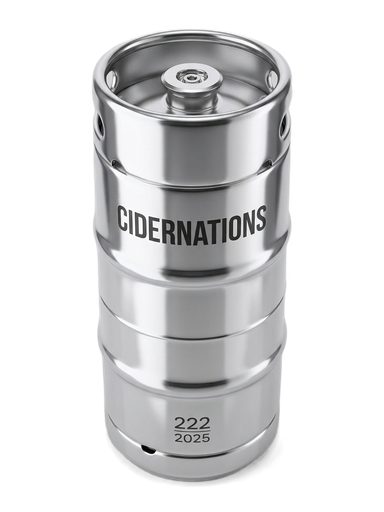 A Brut Cider keg, 30 litres